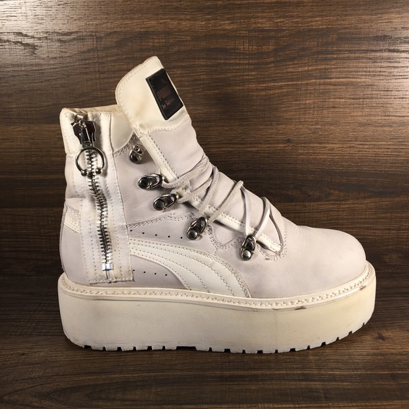 Puma Shoes - Puma Rihanna Fenty x SB Boot ‘White’